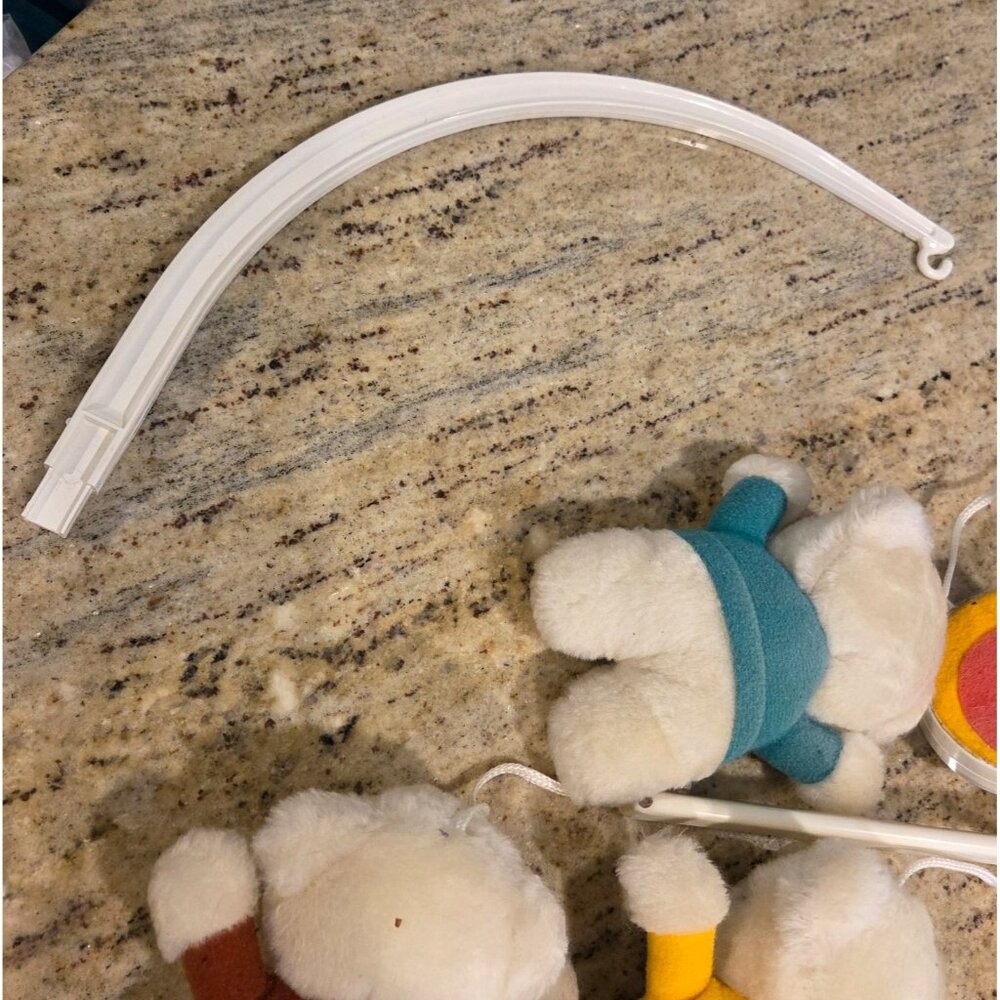 Jolly Jumper Vintage Hanging Teddy Bear Rainbow Mobile 80's Retr Kids Baby Room - Picture 9 of 11